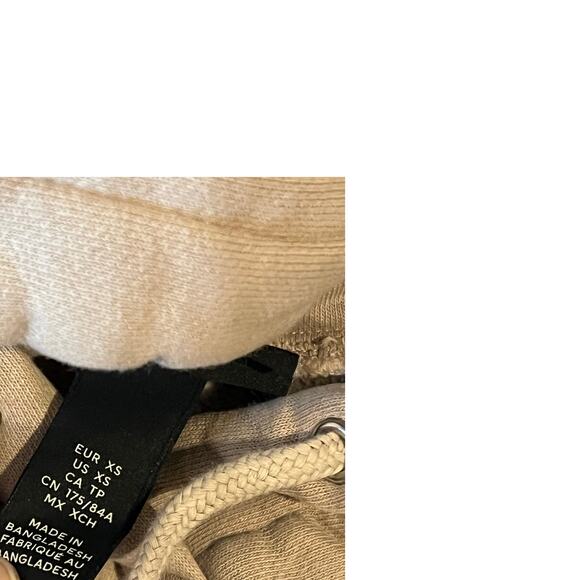 H&M Oversized Tan Hoodie Mens Small - Picture 3 of 4